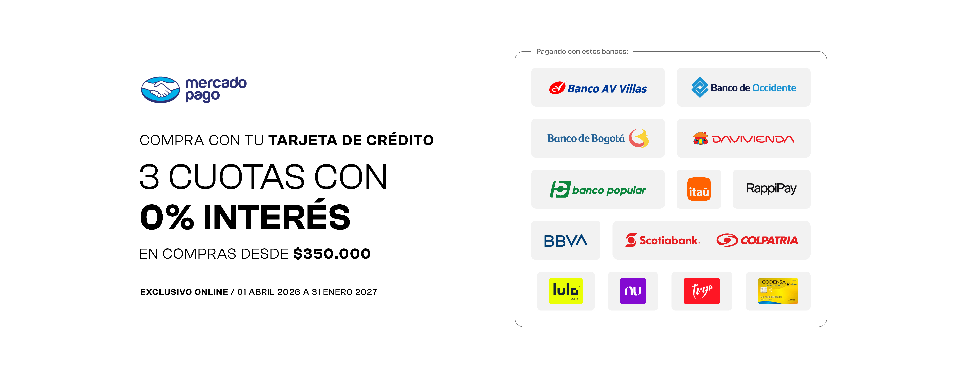 Bancos disponibles